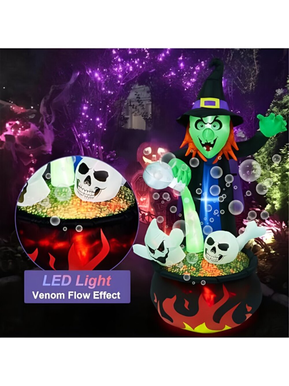 Halloween LED Decorations, Outdoor Inflatable - Picture 4 of 6